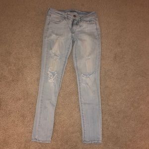 American eagle super stretch jeans/ short cut